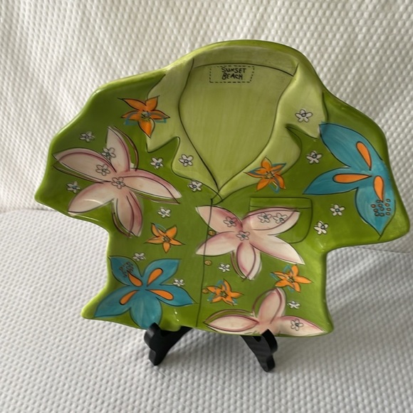 Noble Excellence Sunset Beach Earthenware Plates. Set of four. - Picture 3 of 9